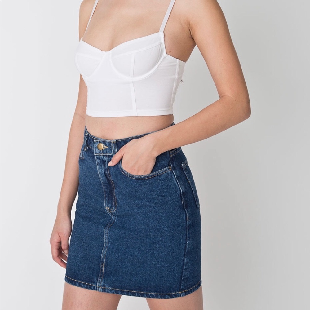 ✨SOLD✨American Apparel Denim Mini Skirt